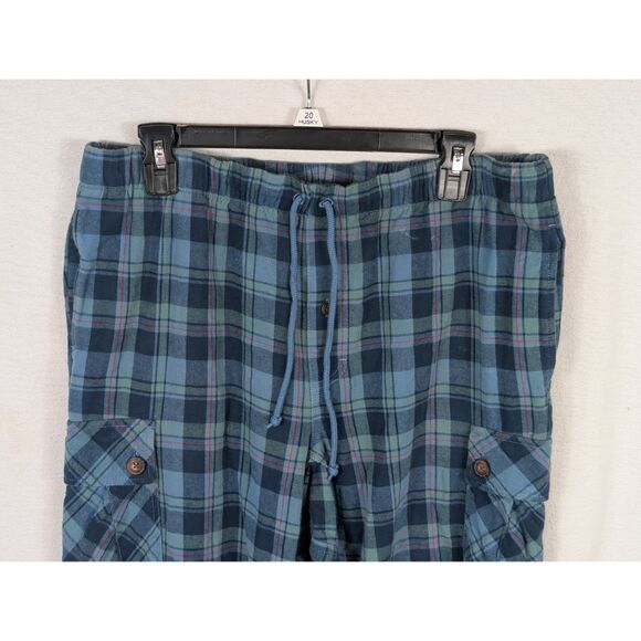 Duluth Trading Flannel Plaid Cargo Pajama Pants Size Men's Mx32 - Picture 2 of 13